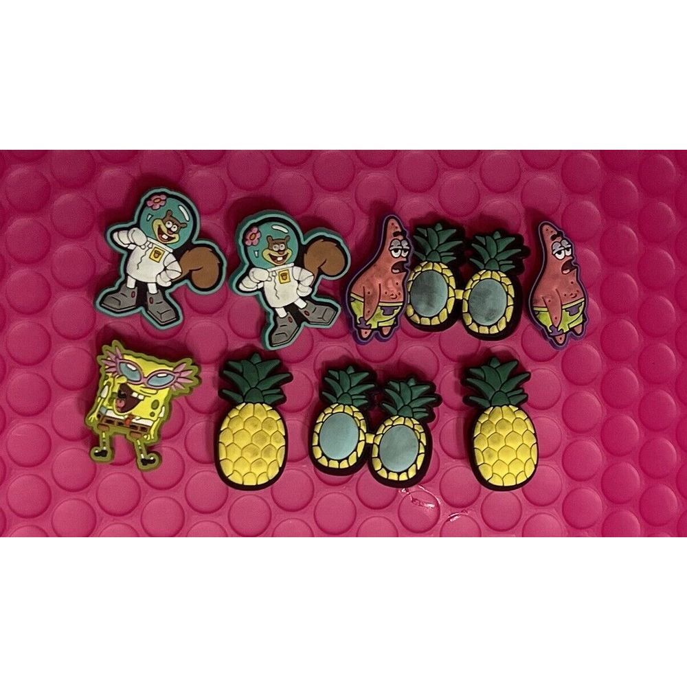 Sponge Bob Croc‎ Charms 9 pcs